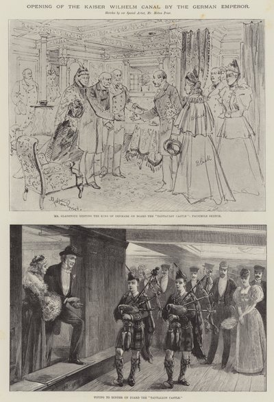 Ouverture du canal Kaiser Wilhelm par l